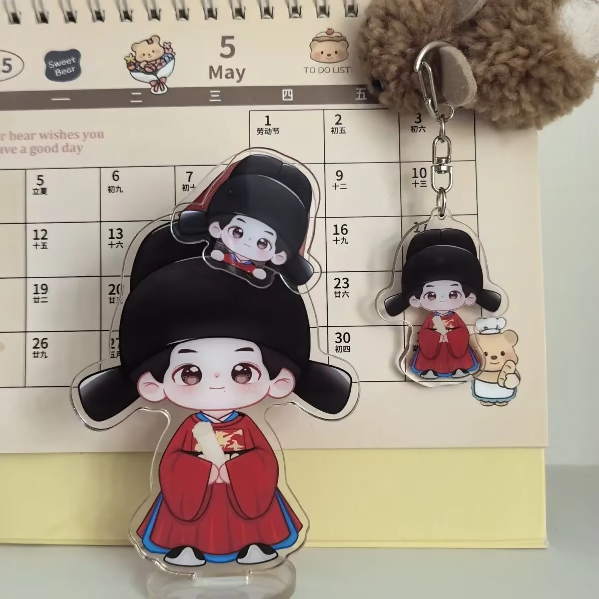 دعم "Zanghai Zhuan وXiao Zhan" الأصلي للبضائع على شكل رسوم متحركة وسلاسل المفاتيح والمعلقات وديكورات سطح المكتب