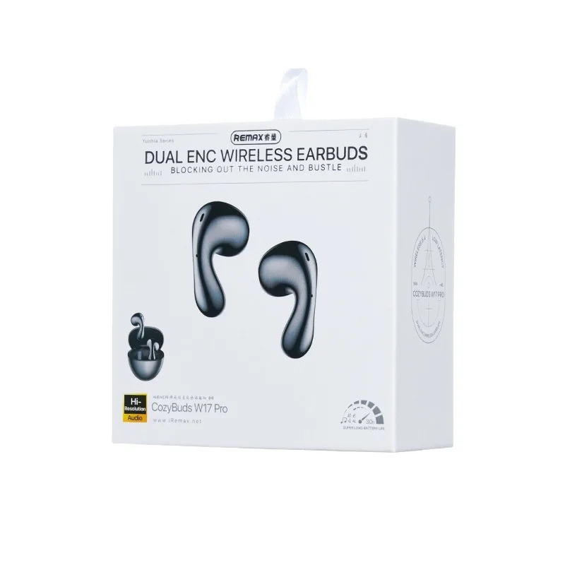 REMAX CozyBuds W17 Pro - Doppio microfono ENC Rumore - Cancellazione e modalità doppia per giochi e musica fluida