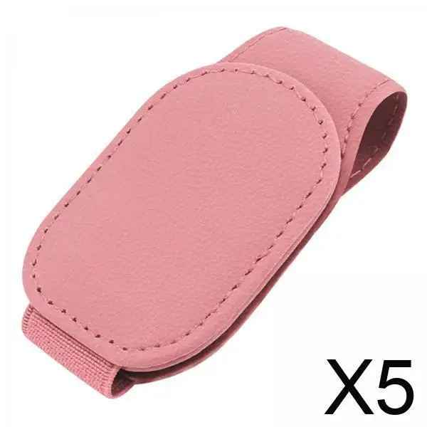 

Car Sun Visor Storage Organizer PU Leather Magnetic Glasses Clip Multipurpose Card Clip Holder for SUV Truck