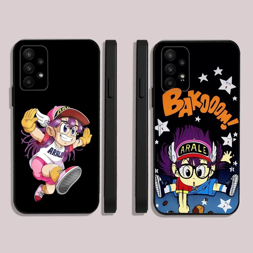 

Dr Slump Arale Phone Case For Samsung S24,23,22,30,21,10,9,Ultra,Plus,Lite,FE,5G Black Soft Case