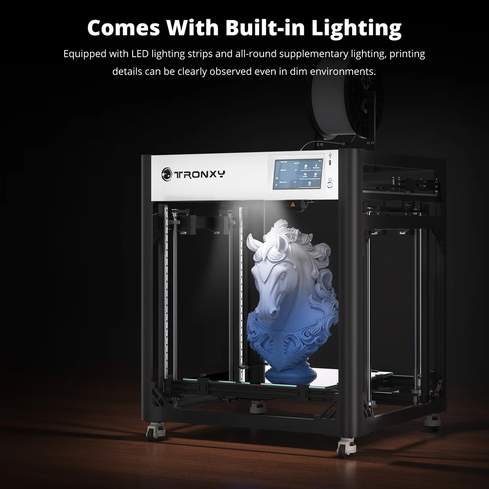 3D-принтер TRONXY VEHO 600 Pro V3: высокая точность, большой размер печати 600*600*600 мм, автоматическое выравнивание, конструкция CoreXY, прямой экструдер