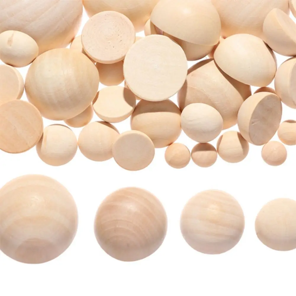 Natural Split Half-Round Semi-Spherical DIY Wedding Decoration Handmade Craft Balls Graffiti Accessories Balls Bead Loose Beads