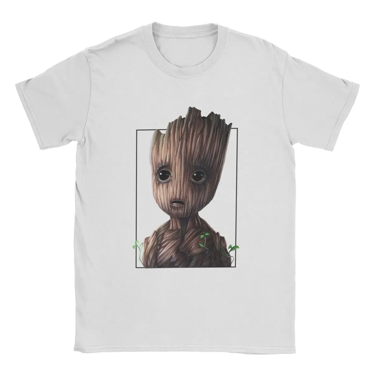 Amazing Disney Marvel I Am Groot 3D T-Shirts for Men Round Collar Pure Cotton T Shirts Short Sleeve Tees New Arrival Tops