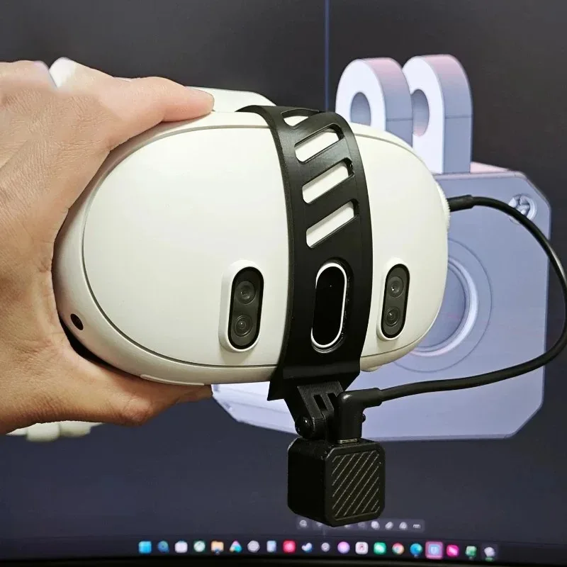 New Sugar Cube VRChat Wireless/Wired Face Tracker 16g Ultra-Light VRChat IR Camera 3D Printed for VR Facial Motion Capture