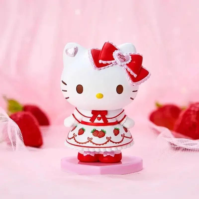 

Sanrio Hellokitty Kuromi Mymelody Hellokitty Cinnamoroll Toys Anime Action Figure Tabletop Decoration Dolls Girls Surprise Gift