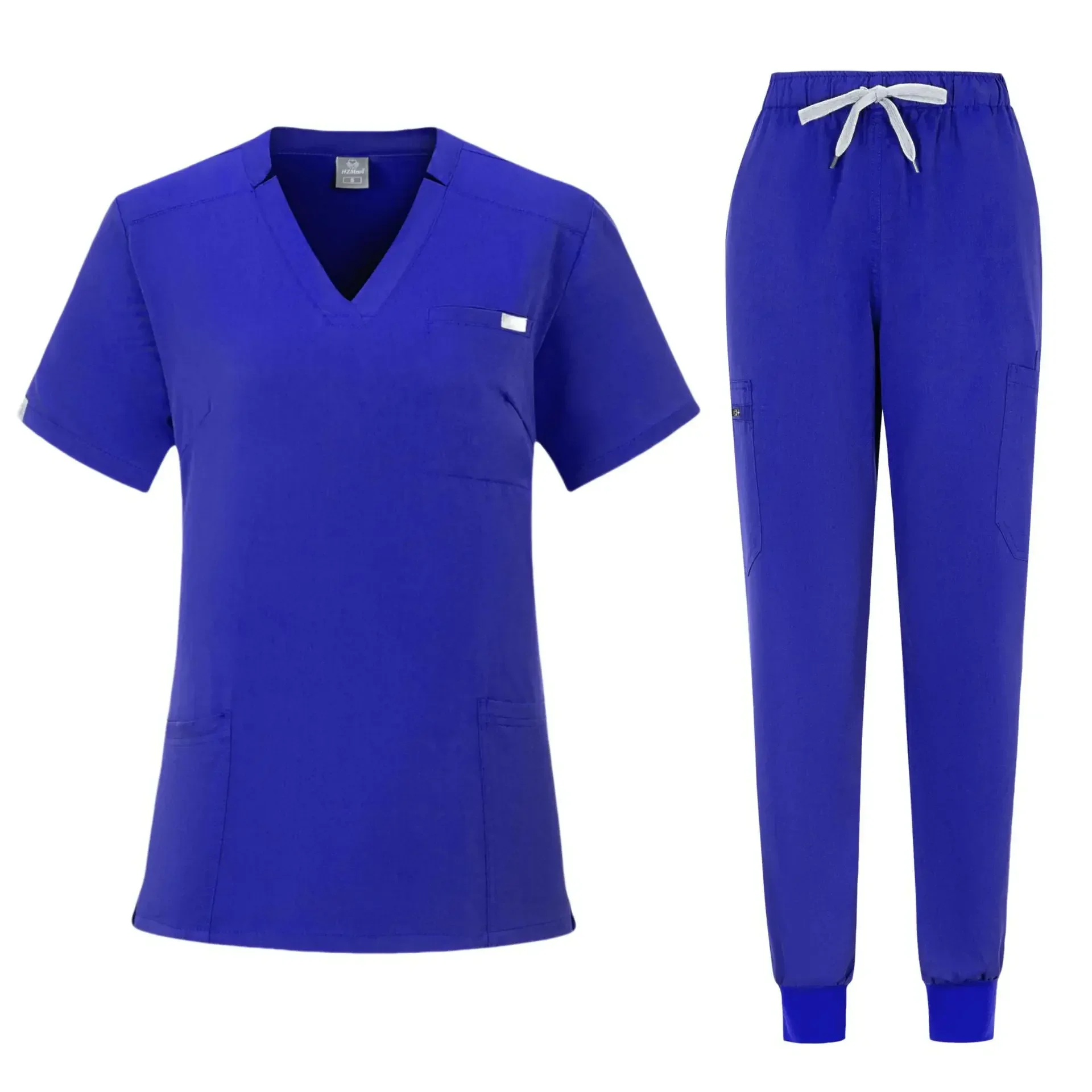 Ziekenhuis Scrubs Sets Witte Medische Kleding Dames Heren Hoogwaardige Tandheelkundige Kliniek Uniformen Beauty Spa Werkkleding Verpleegkundige Accessoires