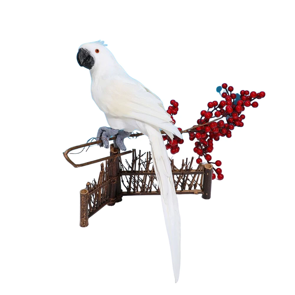 Artificial Birds Feathered Fake Shoulder Parrot Artificial Birds Feathered Fake Shoulder Parrot Decor Model For Decoration