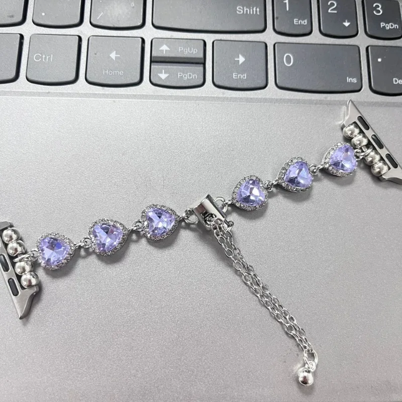 معدن ماسي لحزام الساعة ، سوار نسائي لساعة iultrse ، 49 ، ساعة أبل 41 ، 45 ، 44 ، 40 ، 38 ، 42 ، حزام