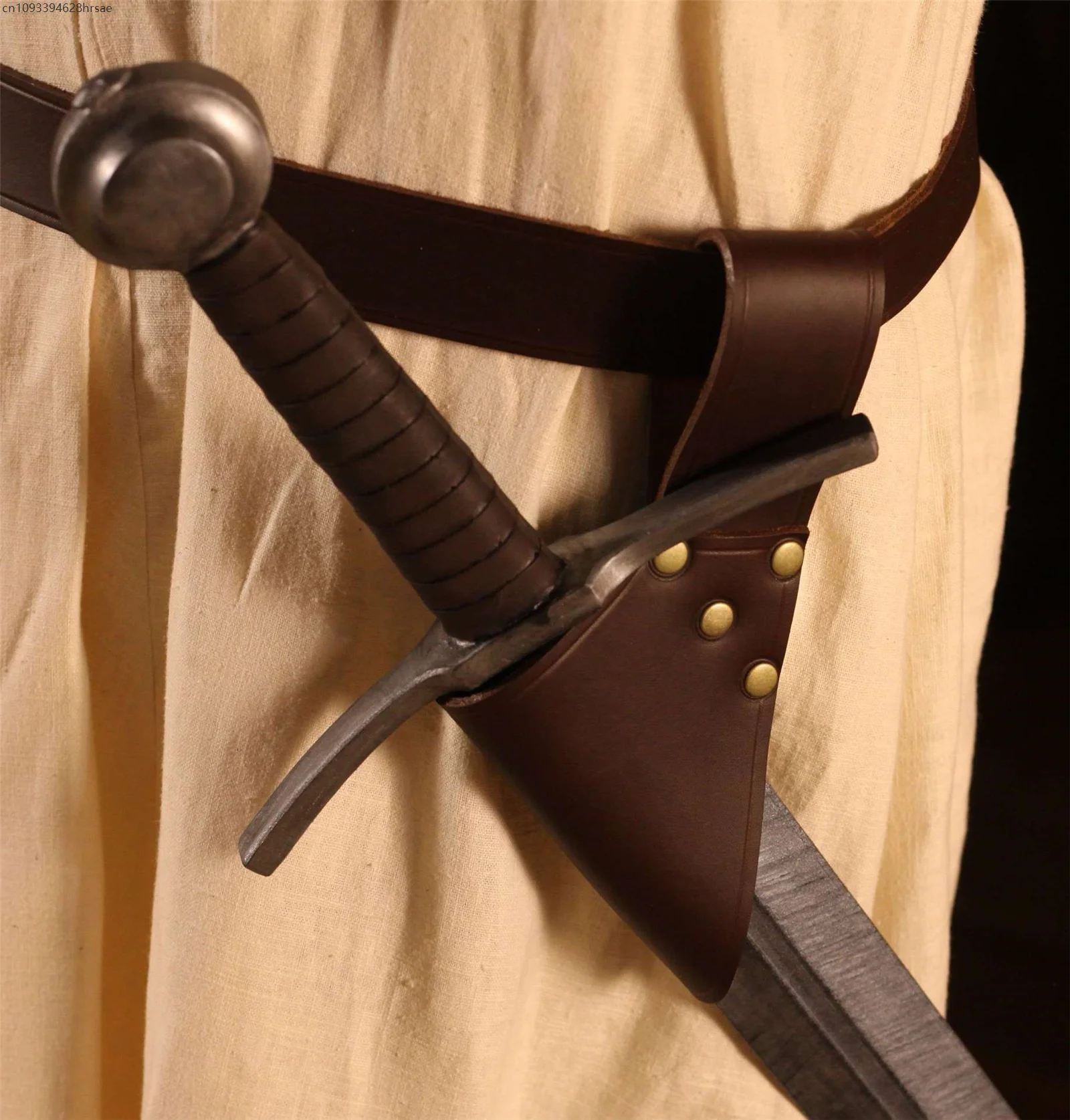 Medieval Viking Larp Sword Belt Sheath Scabbard Frog Holder Adjustable Leather Waist Rapier Holster Adult Warrior Armor Costume