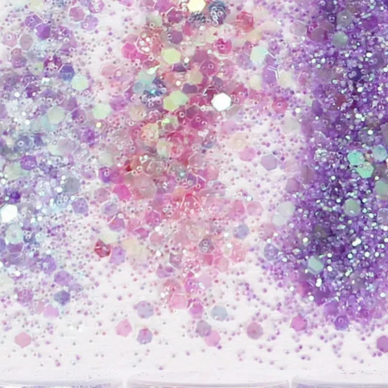 Three Pieces Mixed Purple Glitter Flakes Crafts Sparkles Nail Sequins Stickers Accessories for Nail Arts