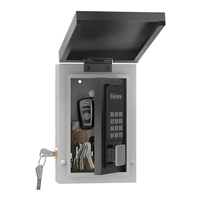 Smart Waterproof Key Management Box Bluetooth Remote Dynamic Password Unlocking  Wall Mounted