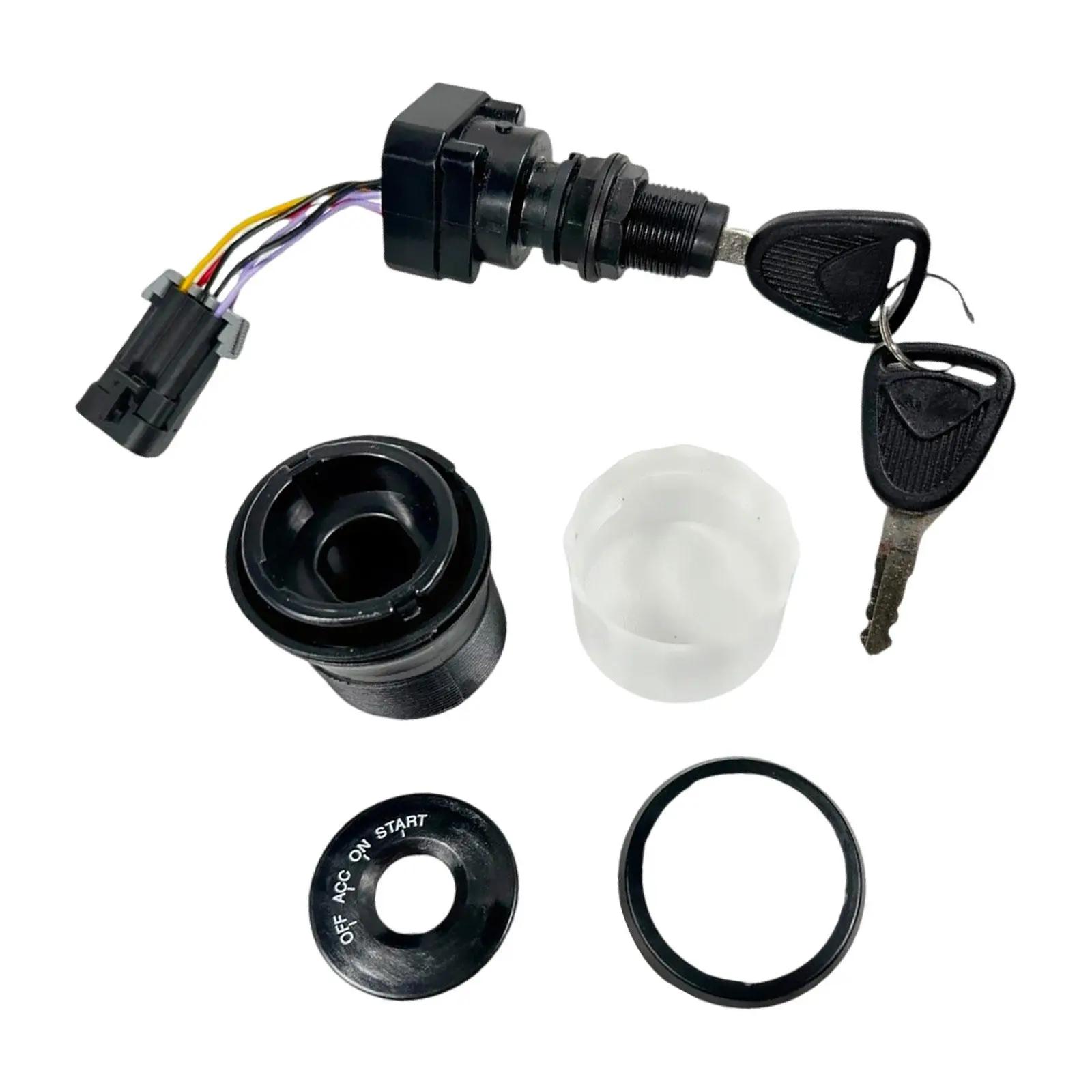 Ignition Switch Key for Marine Engines 4 Position Plastic Accessory Reliable Fit for Mercury 87-893353A03 B-893353A03