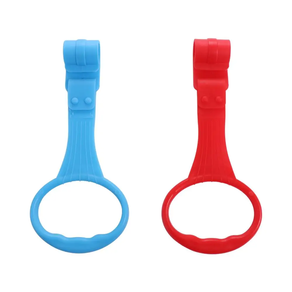Teaching Plastic Pull Ring for Playpen Bed Accessories Solid Color Baby Pull Ring Stroller Toy Ring Hanging