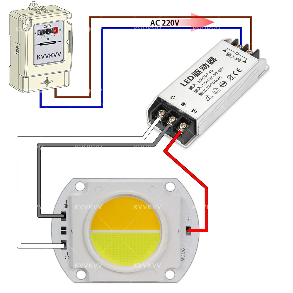 100W 150W Dual Color Warm White Light High Power LED Light Matrix COB Integrated LED Lamp ChIp For DIY Floodlight Spotlight Stag