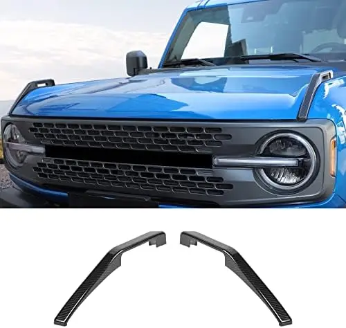 

Hood Hinge Cover for 2021-2025 Bronco, Carbon Fiber Trim – 2Pcs