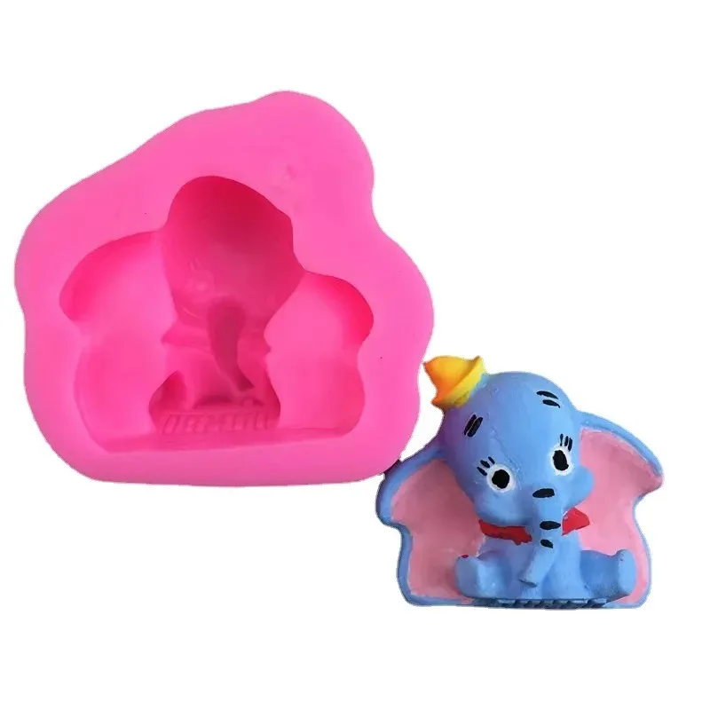 Nuevo Molde de Silicona de Oso Fresa para Pastel, DIY, para Resina Epoxi, Cera de Aromaterapia, Yeso y Herramienta para Hornear Dulces