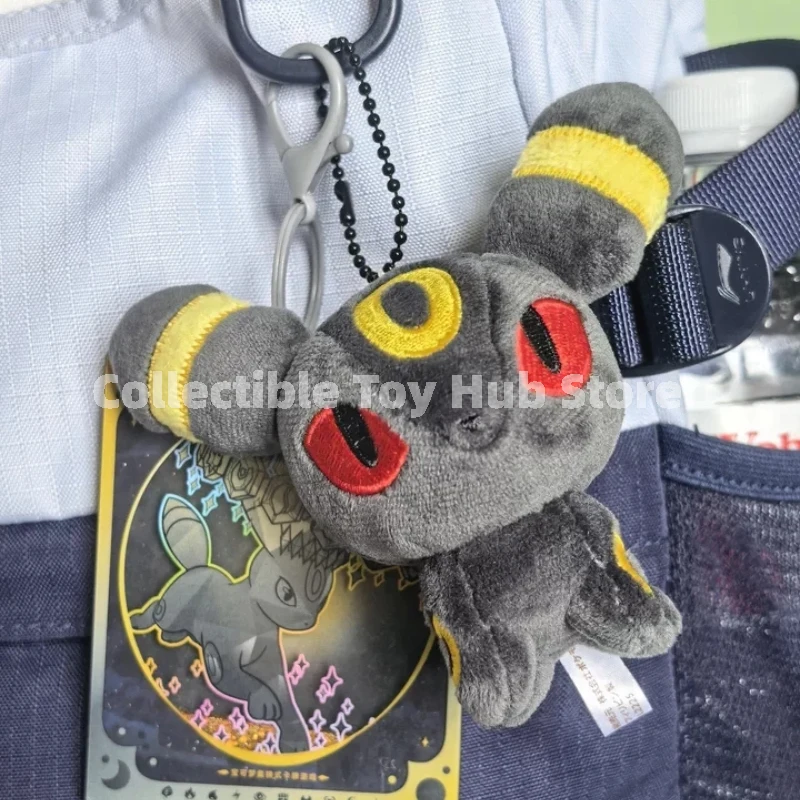 genuine-pokemon-center-eeveelutions-plush-keychain-cute-mini-palm-size-vaporeon-jolteon-anime-pendant-keyring-collectible-gift