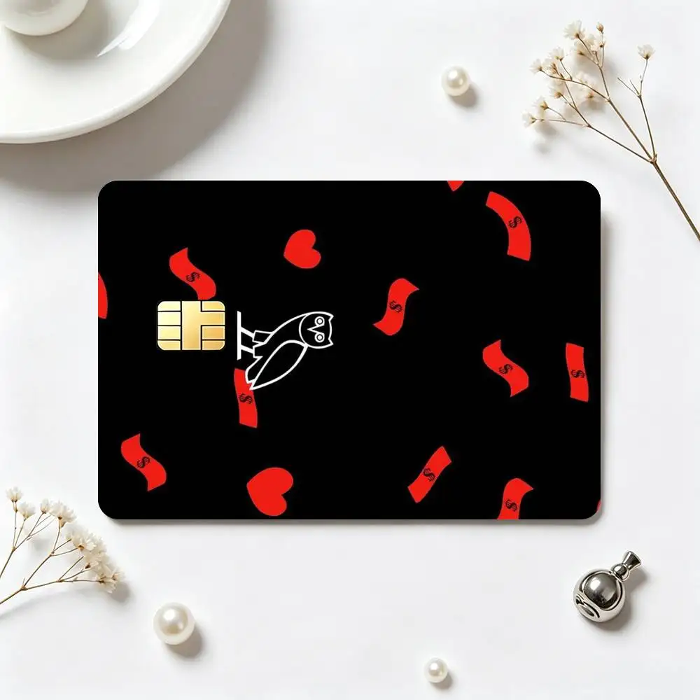 D-Drake OvO O-OWL  Credit Card HD Stickers Game Card Decal Small Chip Waterproof Sticker Gift