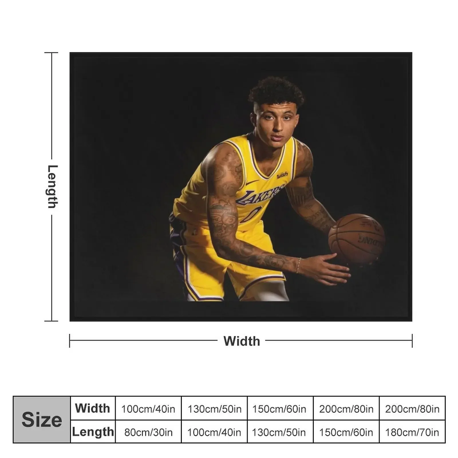 kyle kuzma Throw Blanket christmas gifts Decoratives Blankets