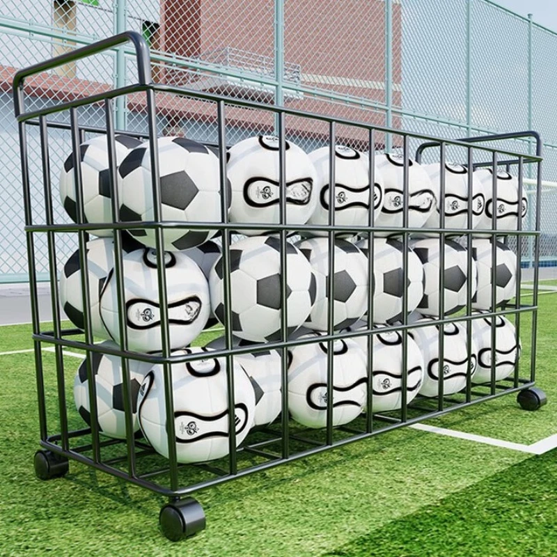 

Sports Equipment Storage Baskets with Wheels Movable School Playground Fitness Gymnasium Football Basketball Volleyball