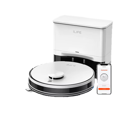 ILIFE A30 PRO 5000Pa Suction, Robot Vacuum and Mop Combo, Self emptying, 60 day capacity, App/remote , 180 minute running time