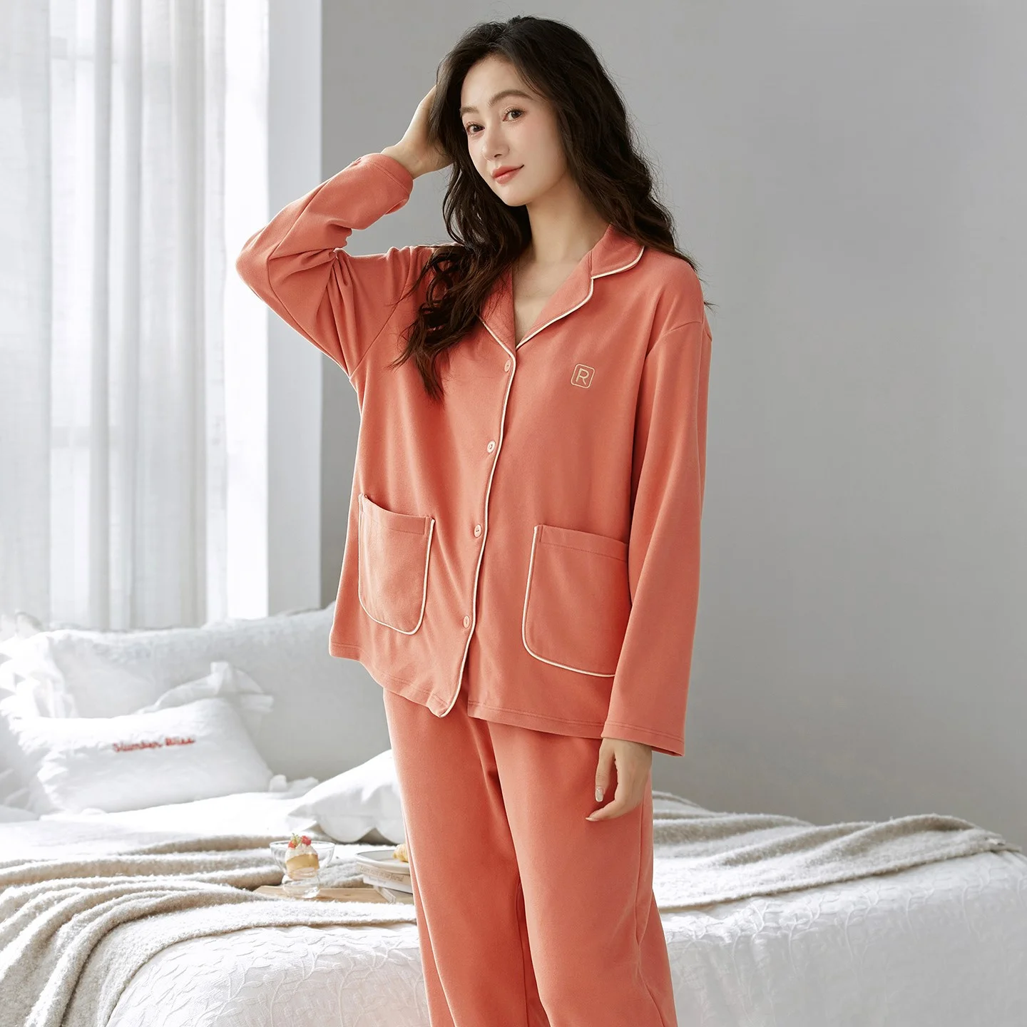 

Pajama Sets Y2K Women Korean Matching Couple Short Halloween Christmas Long-Sleeved Kawaii Chinese Thicker Bachelorette Double