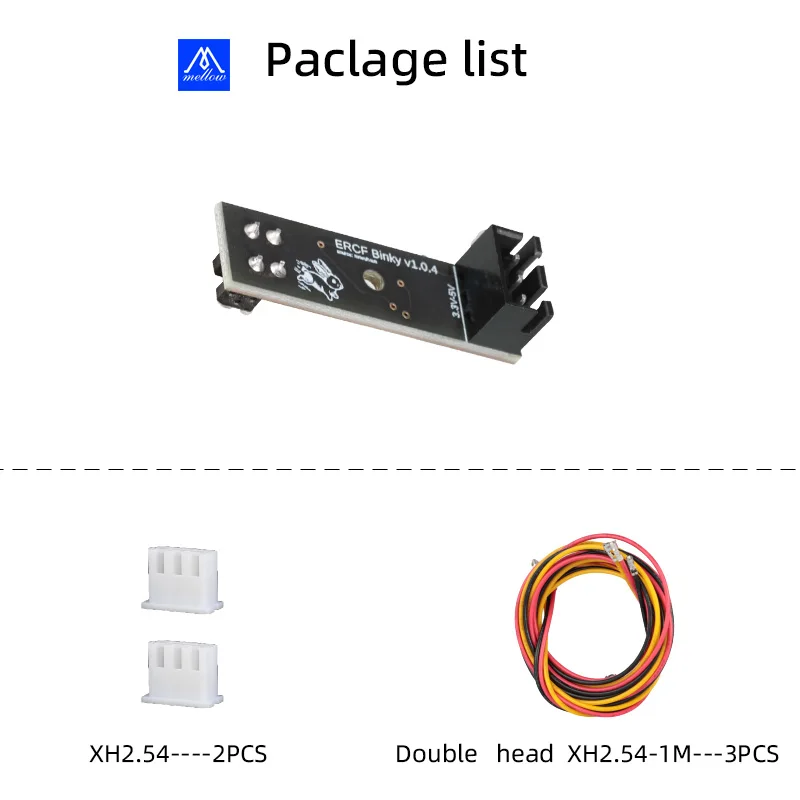 Mellow ERCF Binky Encoder PCB Sensor V1.0.4 The TCRT5000 PCBs For ERCF V2 Enrager Rabbit Carrot Feeder Voron 2.4 Trident