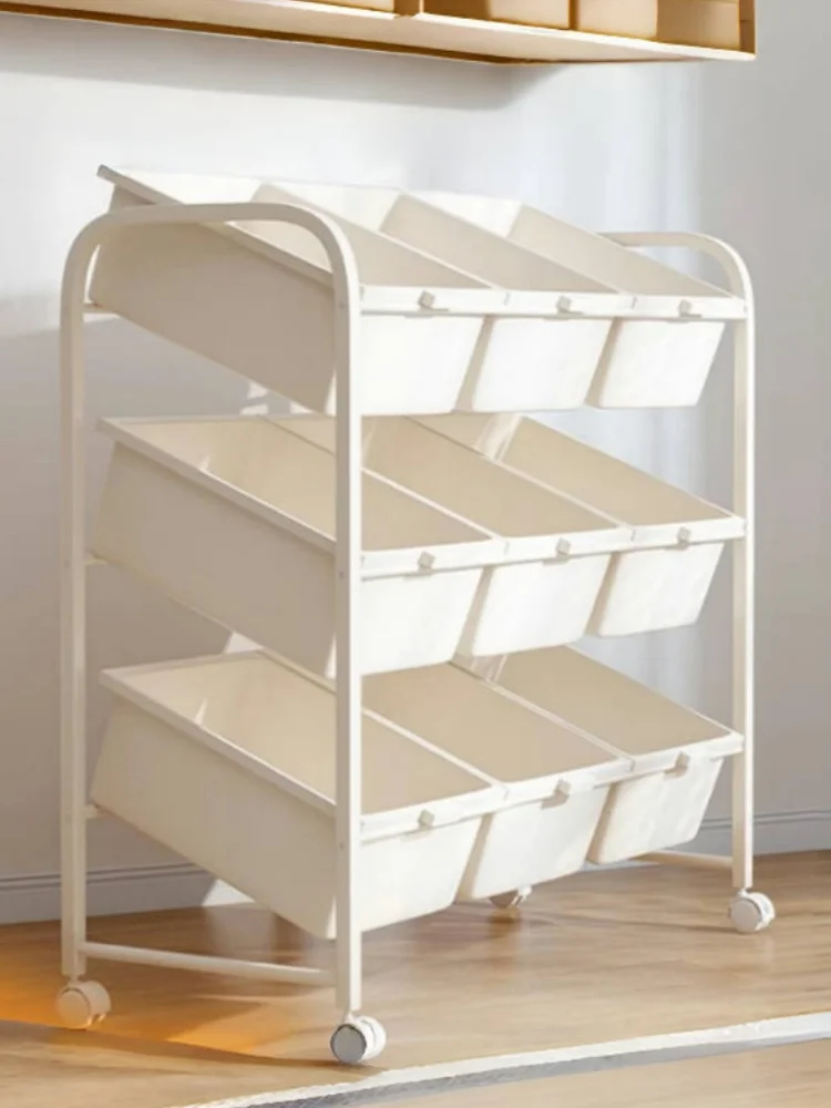 

Large Capaci Mobile Multi-layer Children's Toy Storage Ra Baby Organizer Cart elf Artistic Sle Home Storage Organizer
