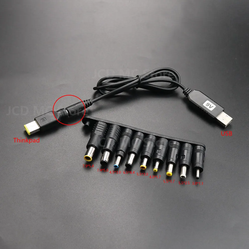 

DC 5V to 9V 12V USB Power Boost Line Step UP Module Converter Cable 5.5x2.1mm Plug to DC Male Tips Adapter