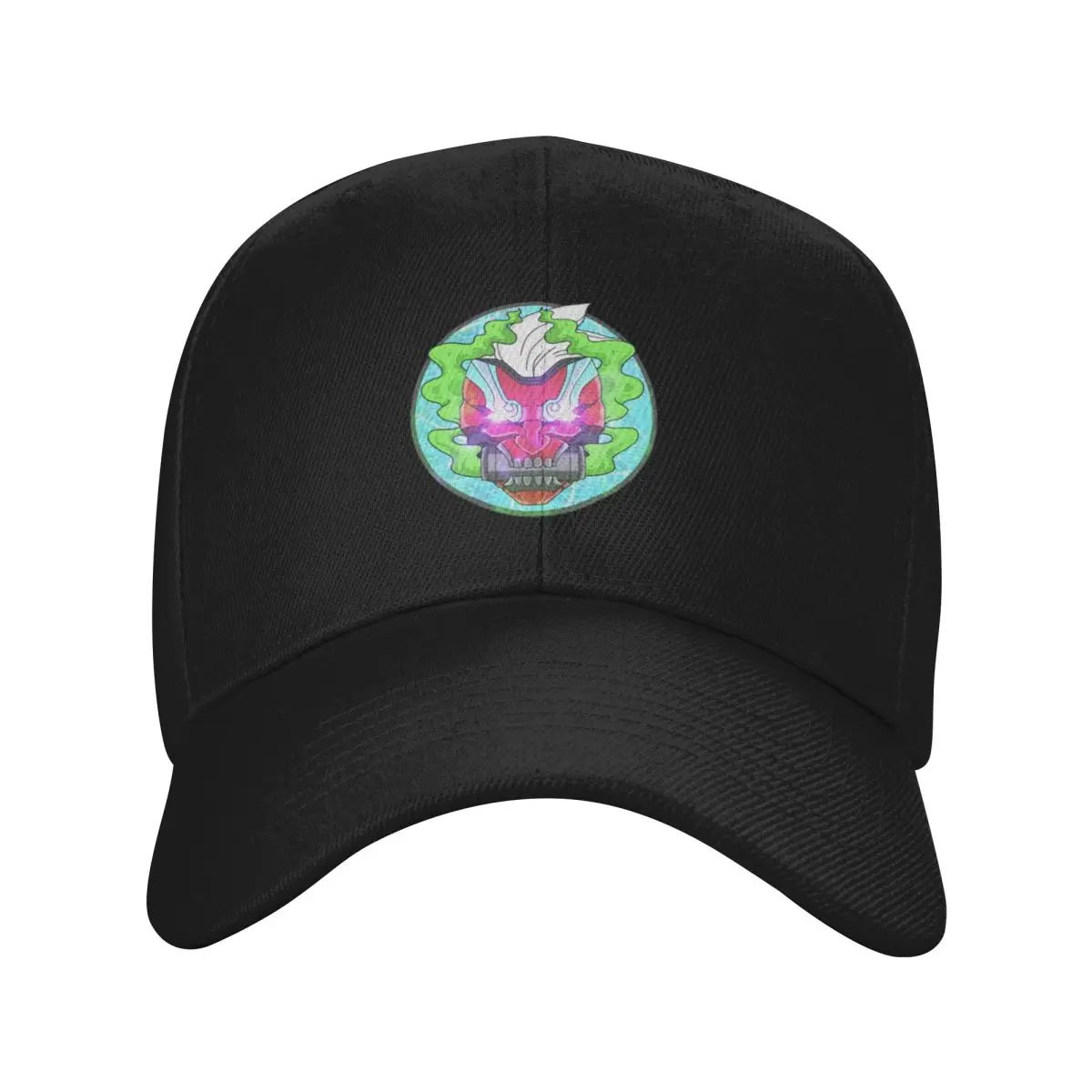 Fashion Cyber Oni baseball cap Suitable For Round Faces Sun Visor