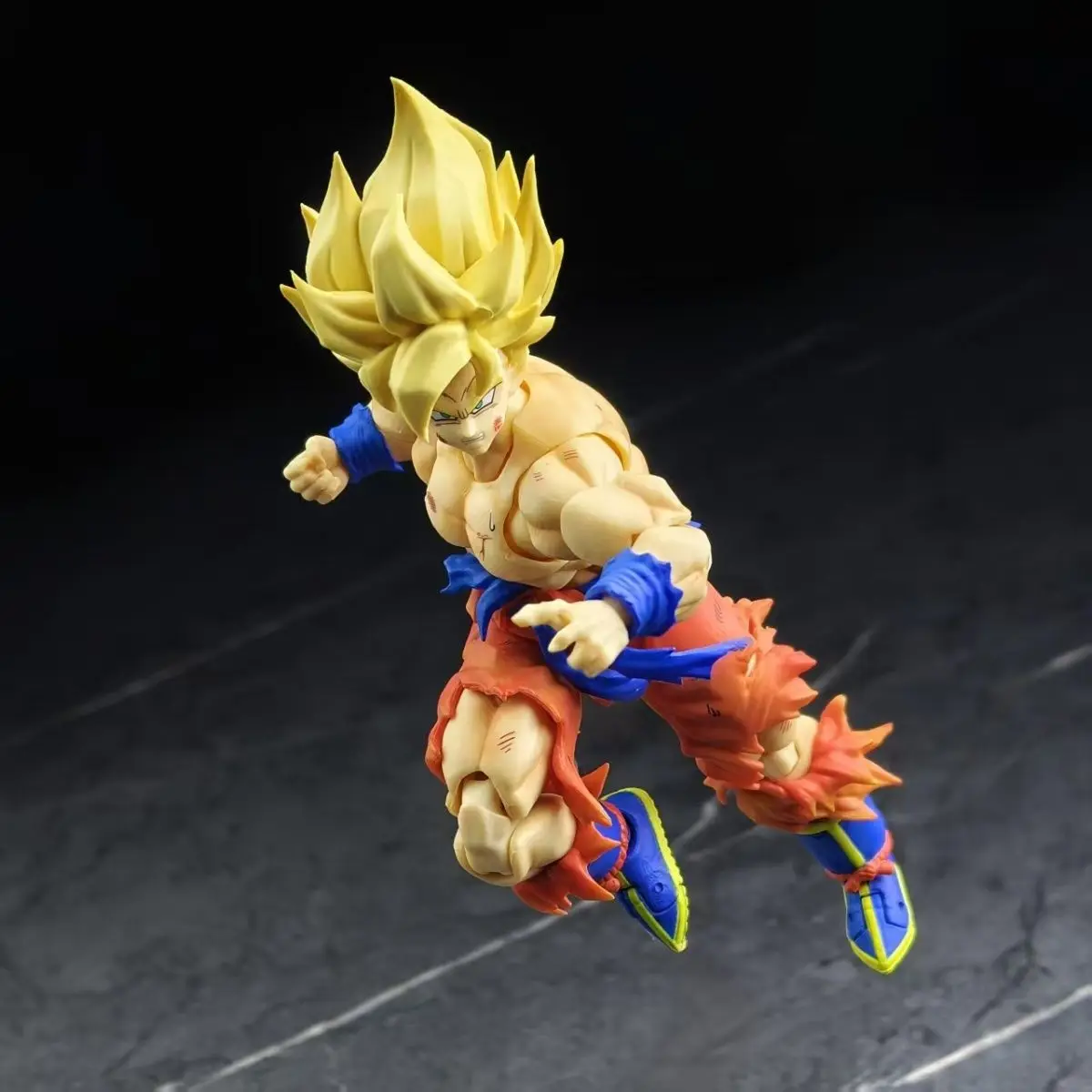 N&T Stutio Dragon Ball Super Saiyan Goku 3.0 Body Action Figure Shf Oorlog Beschadigd Son Goku Wekelijks Beeldje Pvc Model Collctie Speelgoed