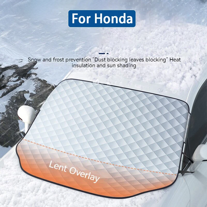 

For Honda Civic Accord CRV Jazz HRV FIT XRV Odyssey UR-V Car Front Windshield Sunshade Prevention Snow Shield Waterproof Cover