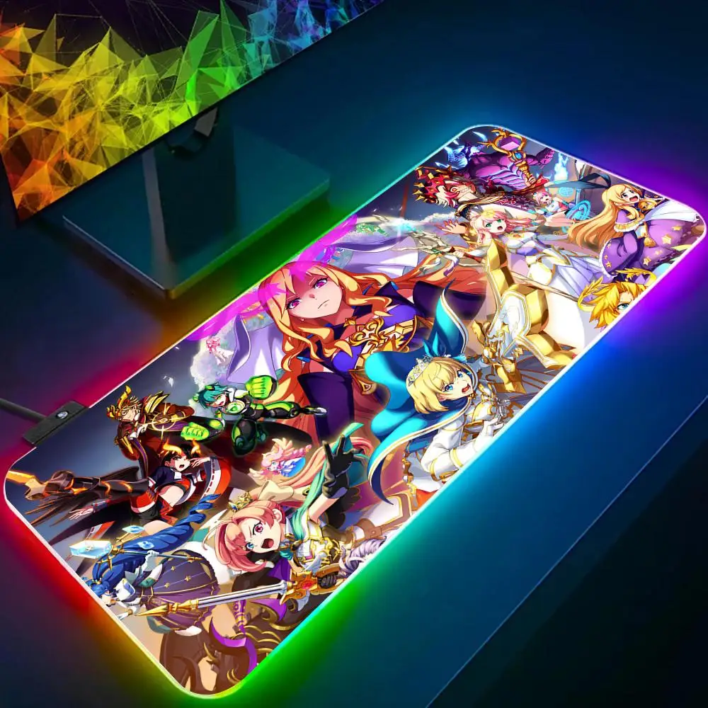 Hot Game For M-Monster S-Strike Mouse Pad RGB Glow Personality Picture Custom PC Table Mat Carpet Mat Game Player Dedicated LED