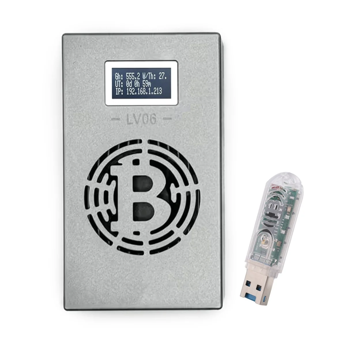 N33R_Bitcoin Lucky Miner LV06+LV03 Silent Miner Machine BTC Miner UK Plug