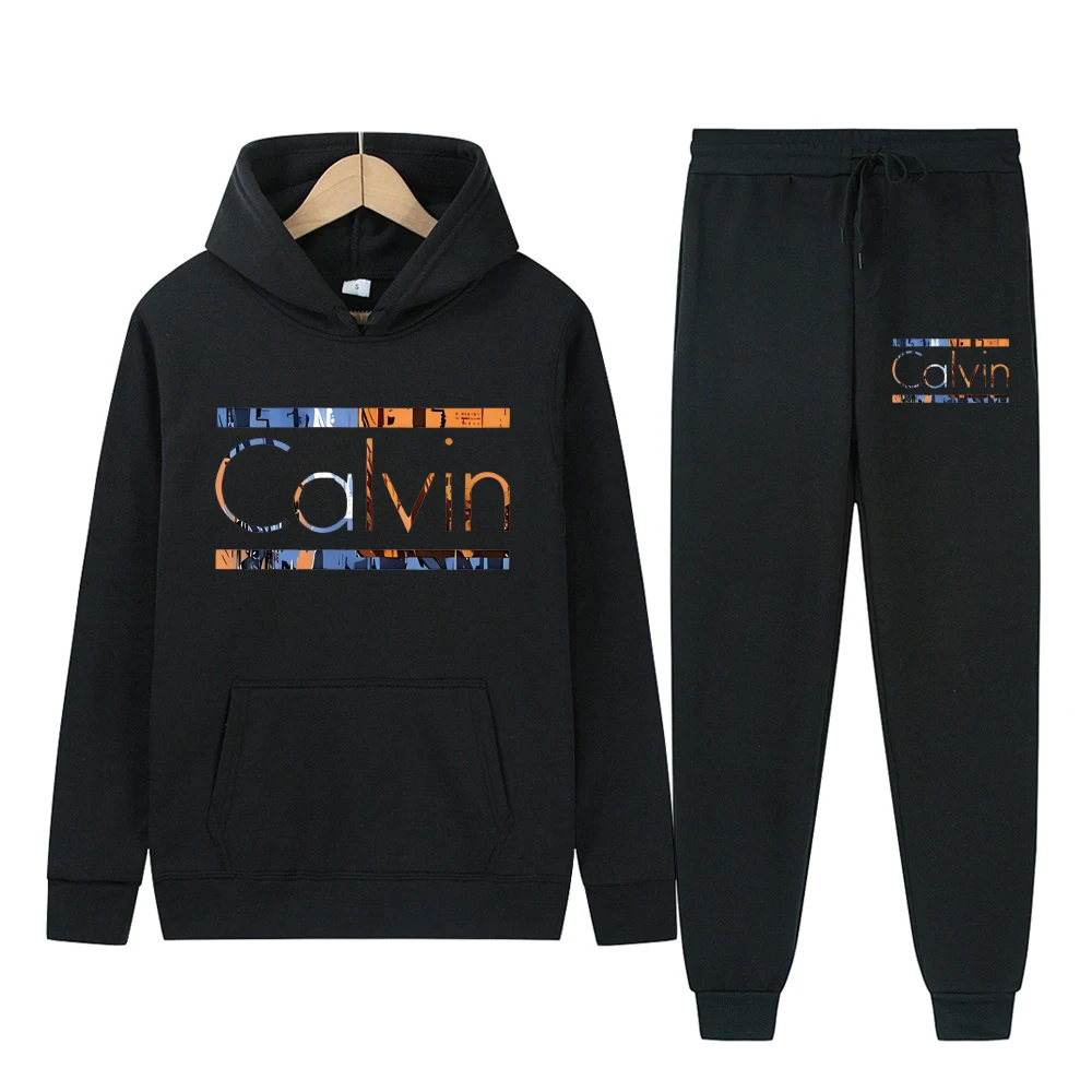 

Fashion Brand Men Hooded Sweatshirt Tracksuit Set 2024 Autumn Winter Hoodies+Pants Suit CCM Casual Sportswear Sets Male