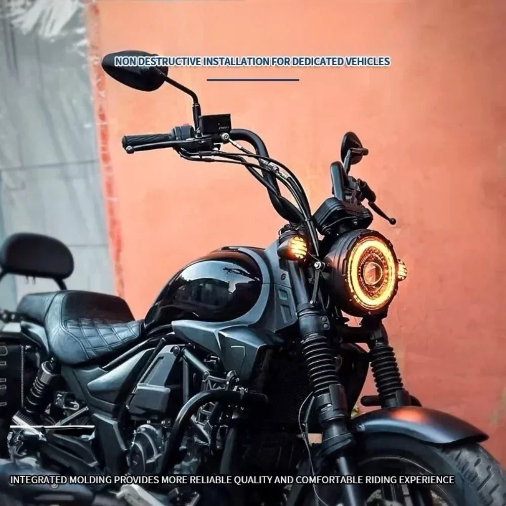 【Precise Fit】For HAOJUE TR300 handlebars, steering handles, high handlebars, retro monkey handlebars, for haojue tr300
