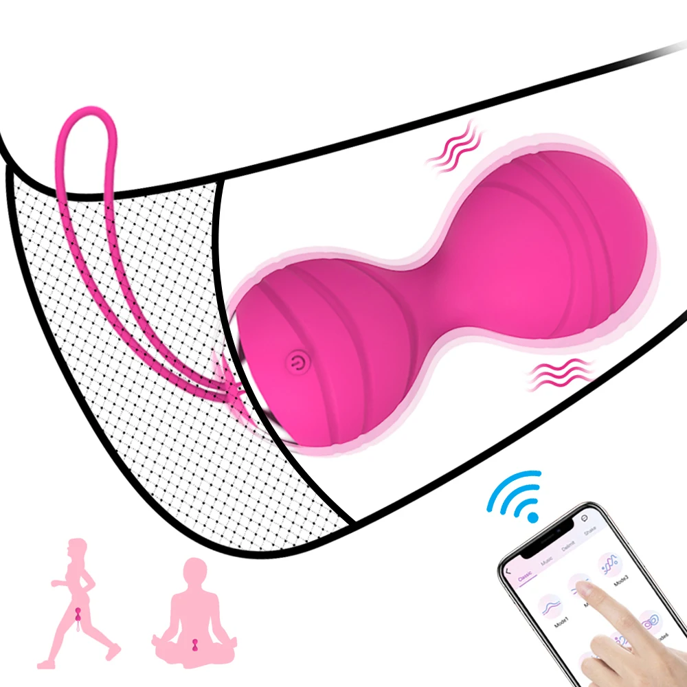 APP Remote Control Vagina Balls Vibrator Female Vaginal Tight Exercise Kegel Ball 10 frequency Vibrating Eggs Sex Toys For Women