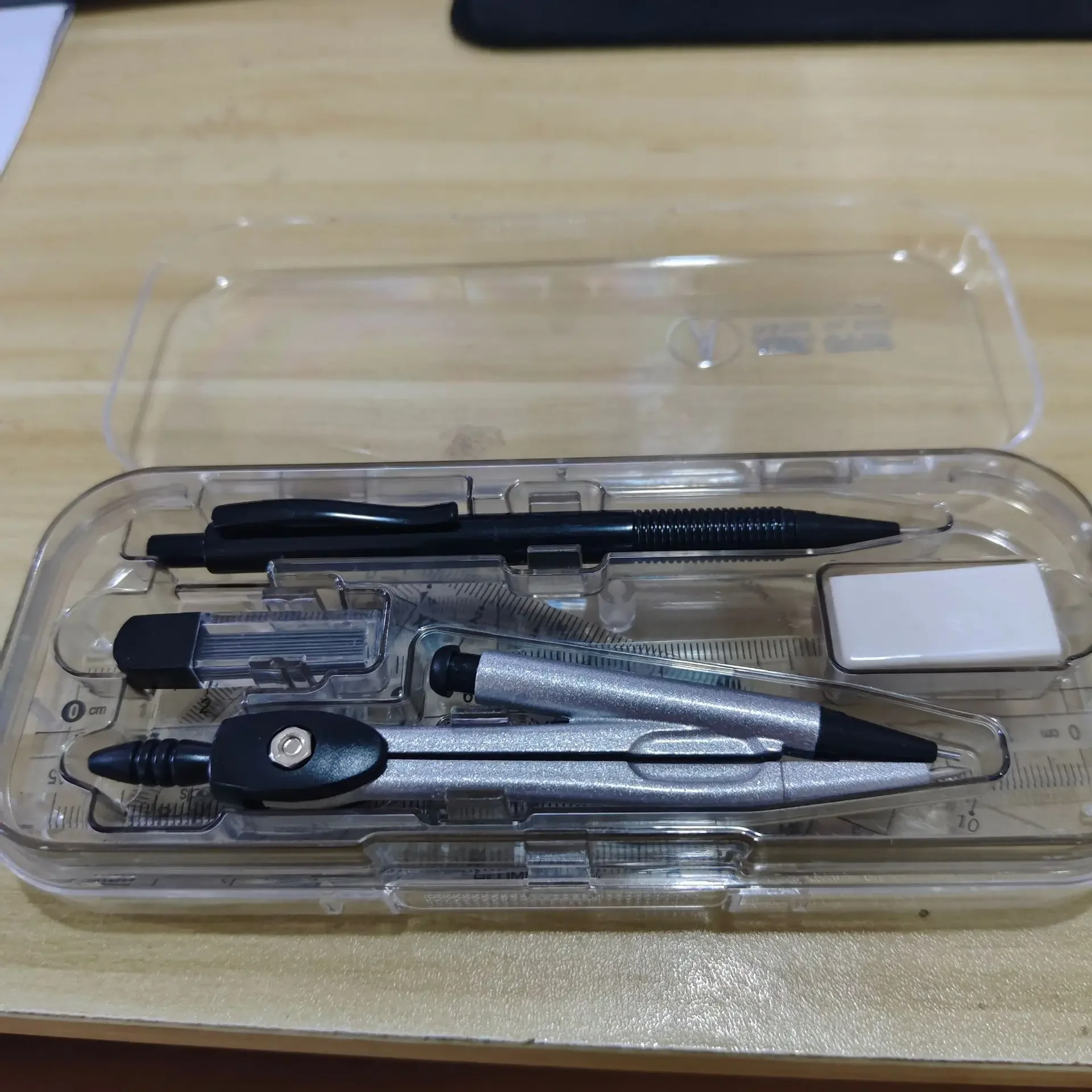 1Sets compass ruler set for students to use drawing tools for junior high school students to test drawing rulers  student kit