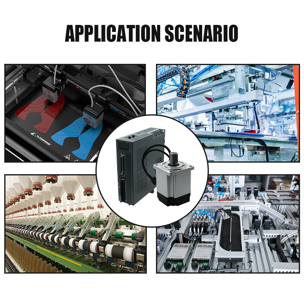 750W AC Servo Motor & ECX EtherCAT Driver Kit 220V 3000 RPM 2.4N & 3meters Cable 17bit Absolute encoder For CNC Machine