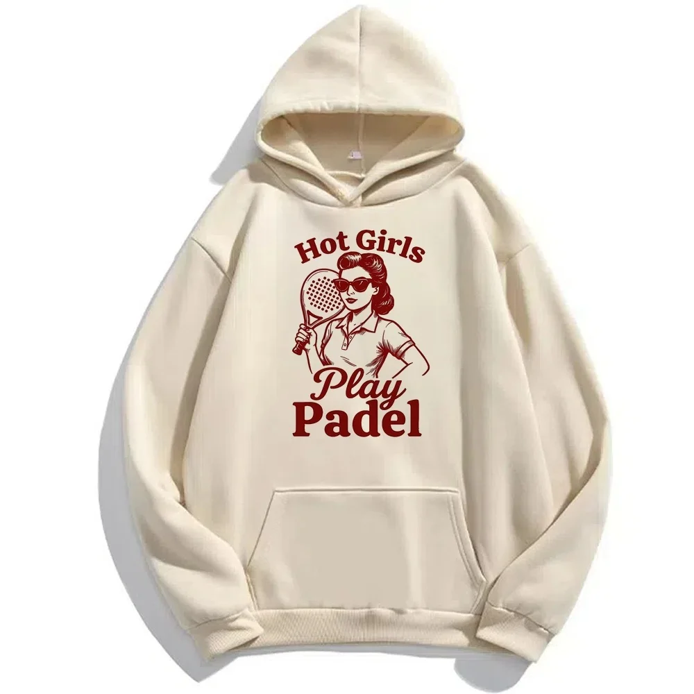 Sudadera con capucha de Padel para mujer, sudadera de anime unisex, estilo años 2000, suéter cálido y lindo para invierno, chaqueta deportiva.
