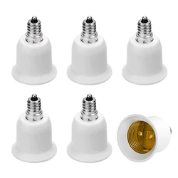 6pcs E12 to E26 Adapter Chandelier Light Socket Candelabra US CA E12 to Medium Socket E26/E27 Converter Bulb Base Adapter