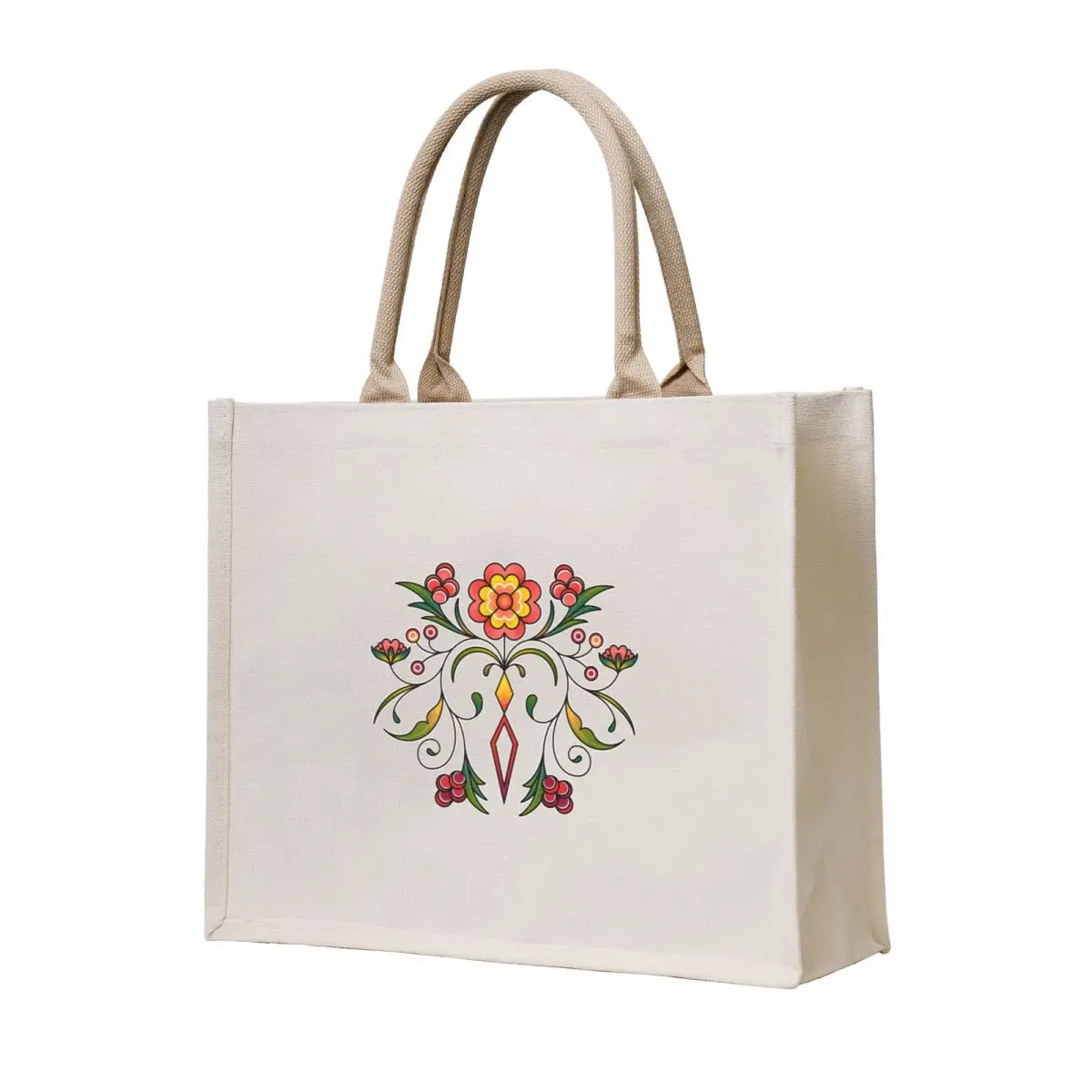 

Pink Floral Tote Bag cute pouch bag Custom bag Canvas shoulder