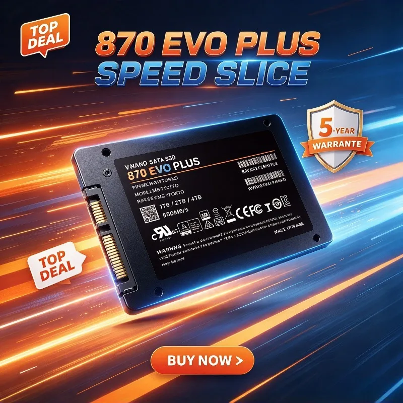 870 EVO PLUS 2.5 Inch Internal Solid State Drive SATA3 SSD 1TB 2TB 4TB Hard Disk Solid State Drive for Laptop Desktop New