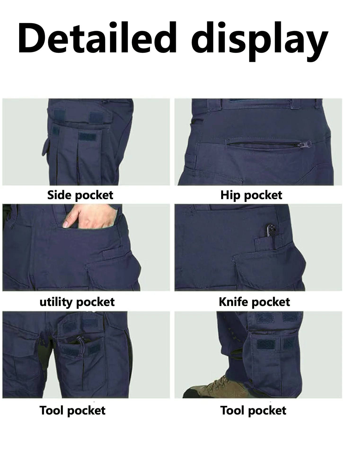 G3 Herren Taktische Hose, Tarnmuster Outdoor-Trainings- und Bergsteigerhose – Detail 3