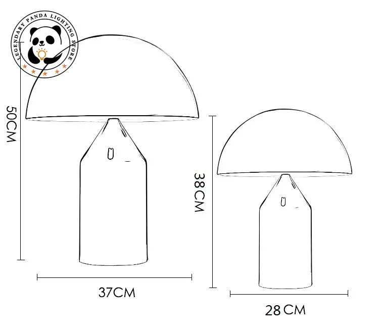 Скандинавские персонализированные настольные лампы, современные роскошные креативные грибные светильники для гостиной, спальни, прикроватные светильники для украшения дома в отеле