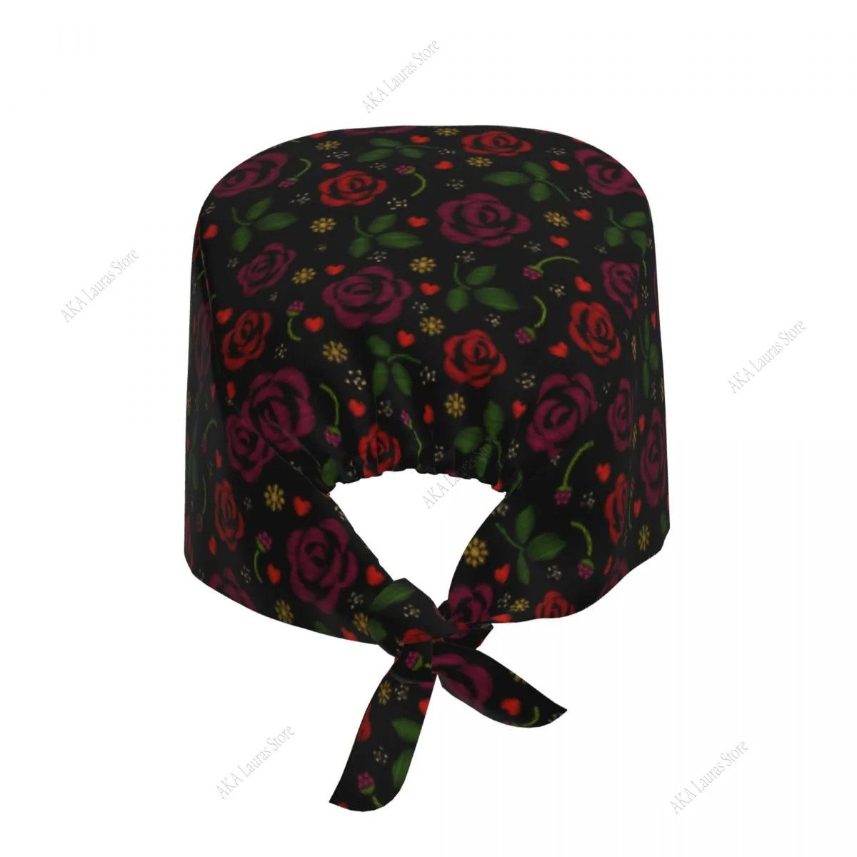 Roses Flowers Nursing Accessories Scrub Hat Surgery Cap Dentist Animal Lab Cap Scrub Cap Anaesthesia Scrub Cap