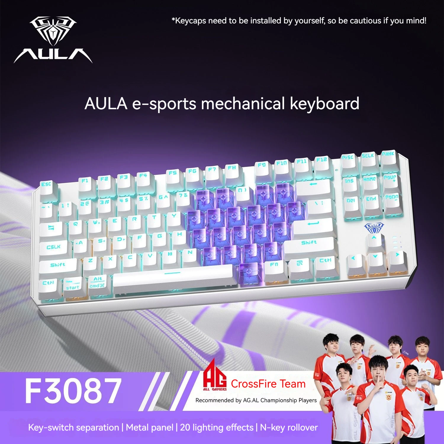 【新品未使用】AULA F3087 メカニカルキーボード AliExpress