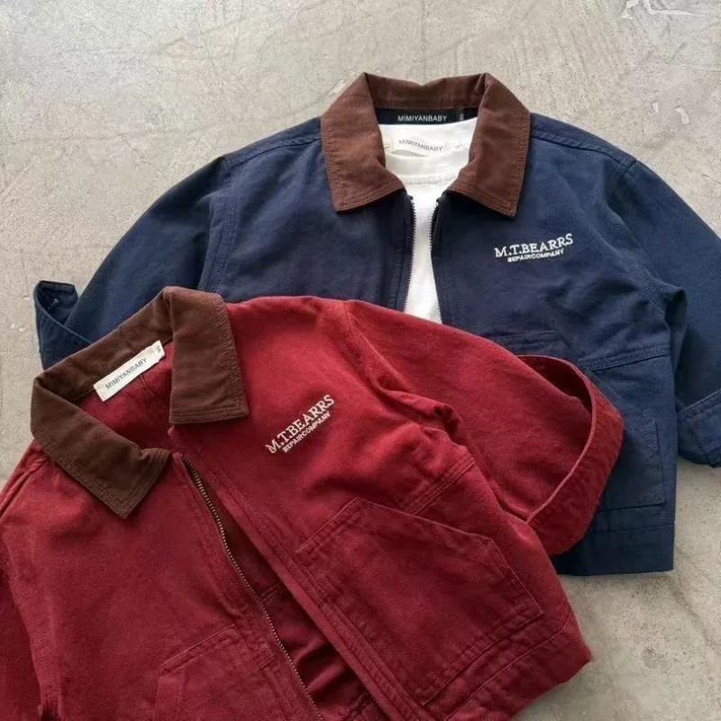 2026 UNITIM Kinder-Jungen-Herbstjacken 2-10 Jahre, Jungen-Mantel mit Kragen und Patchwork-Design, Vielseitige Freizeitjacken für Teenager – Detail 4