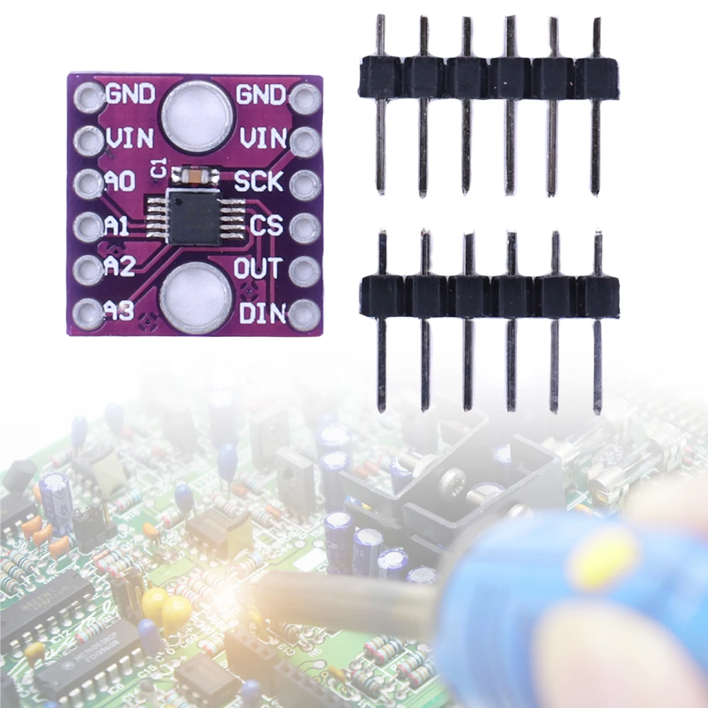 ADS1118 ADC Communication Module Development Board SPI Interface ADC Analog-to-Digital Converter Module DC2-5.5V High Precision