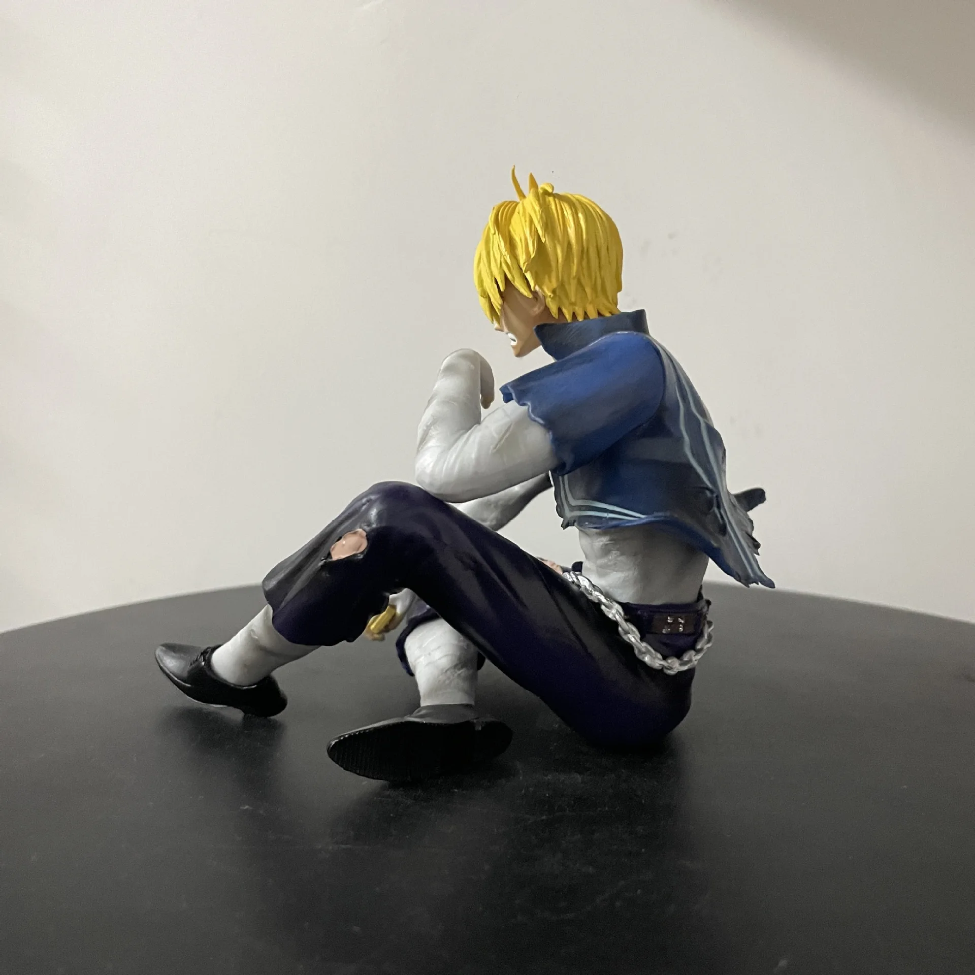 12 cm One Piece Sanji Figuren Kampfschaden Lust Actionfiguren PVC Modell Statue Sammlung Desktop Dekoration Geburtstag Spielzeug Geschenk